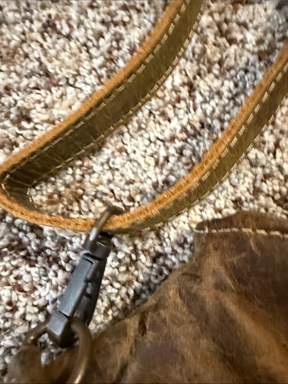 Myra Bag Distressed Brown Multi-Pocket Shoulder Tote - Picture 6 of 13